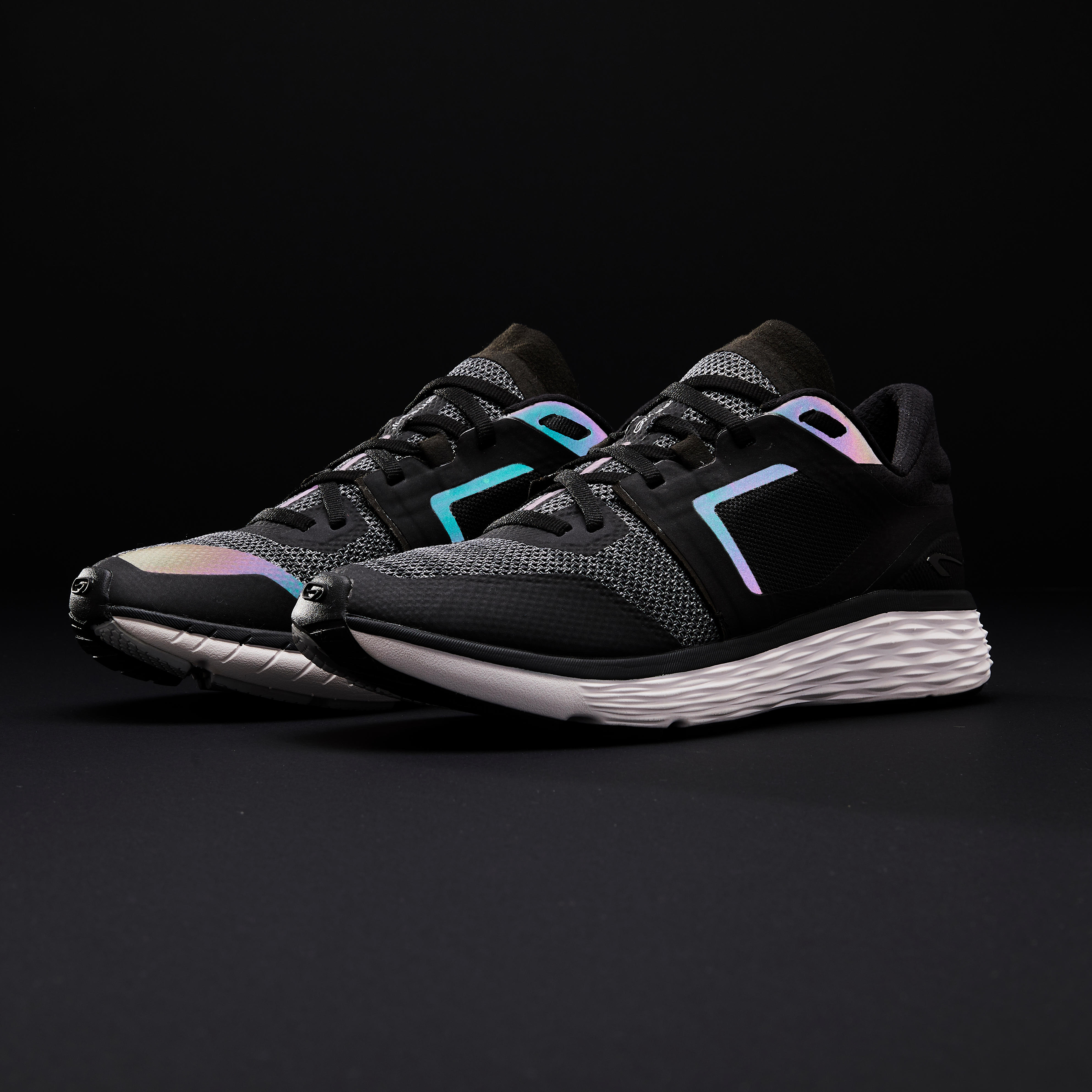 TENIS DE RUNNING CONFORT MUJER NEGRO - Decathlon