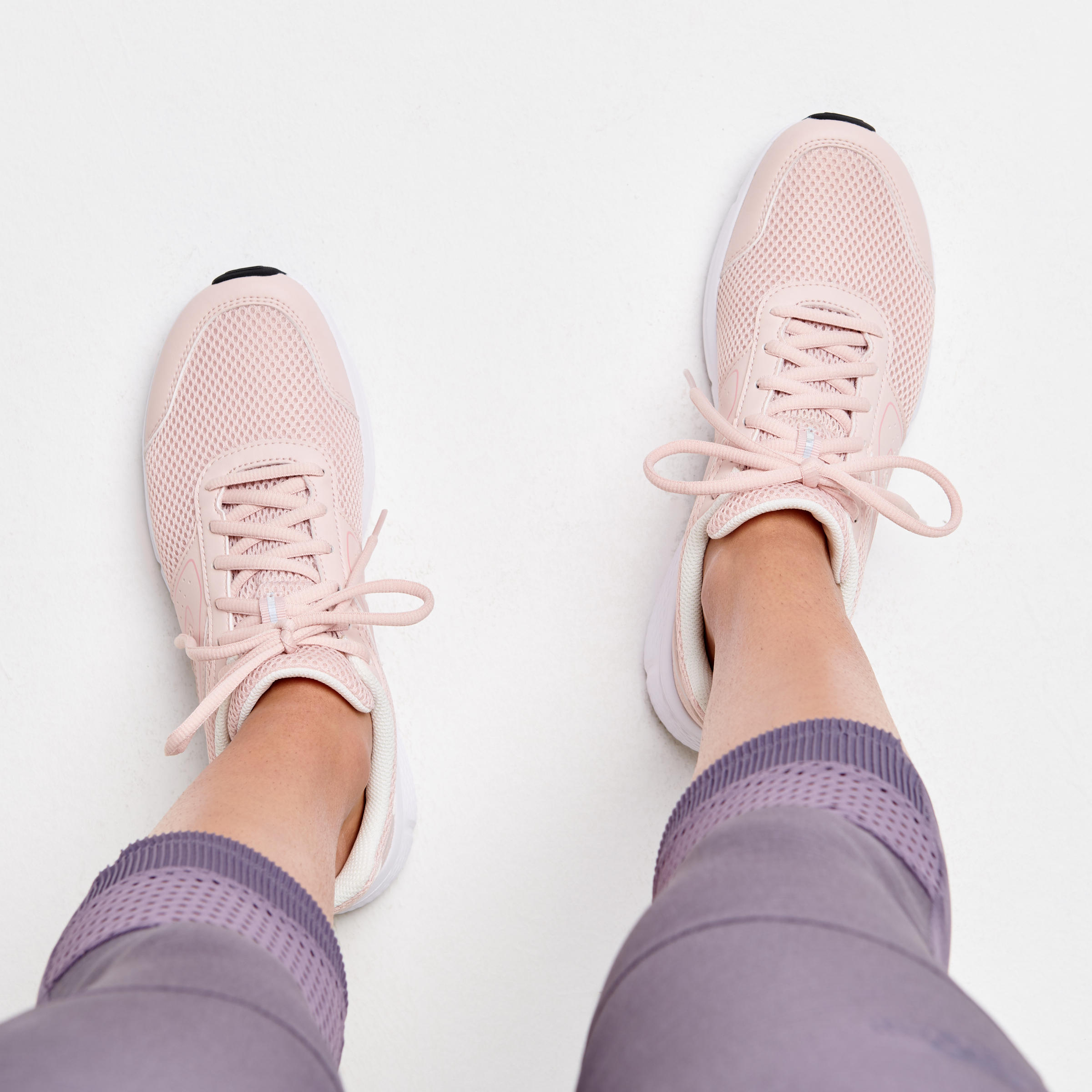 blush workout shoes