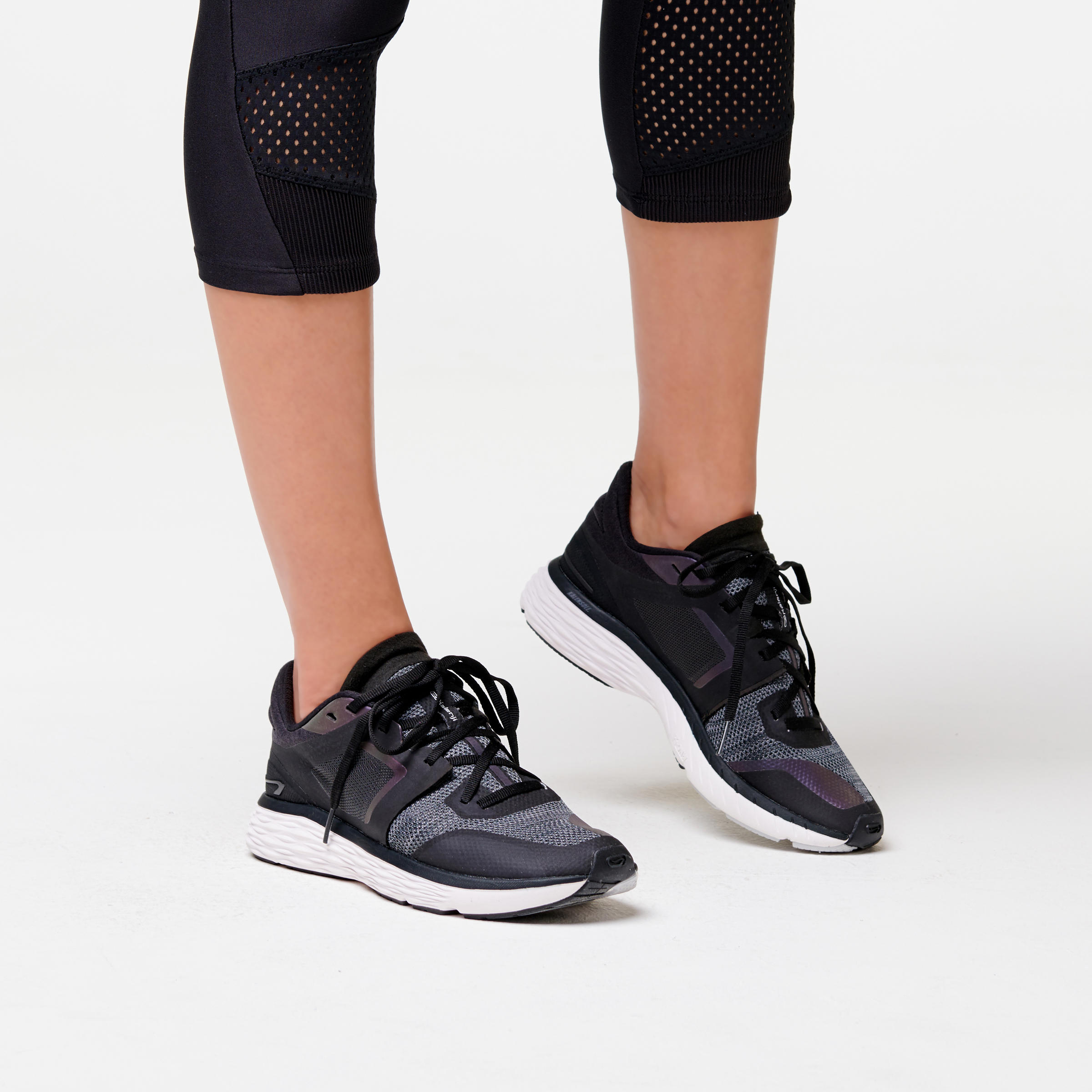Women's Running Shoes - Run Comfort Dark Grey - KALENJI