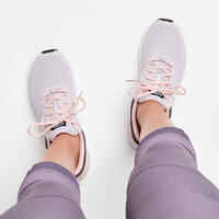 Zapatillas running Mujer Kalenji Run Active gris claro