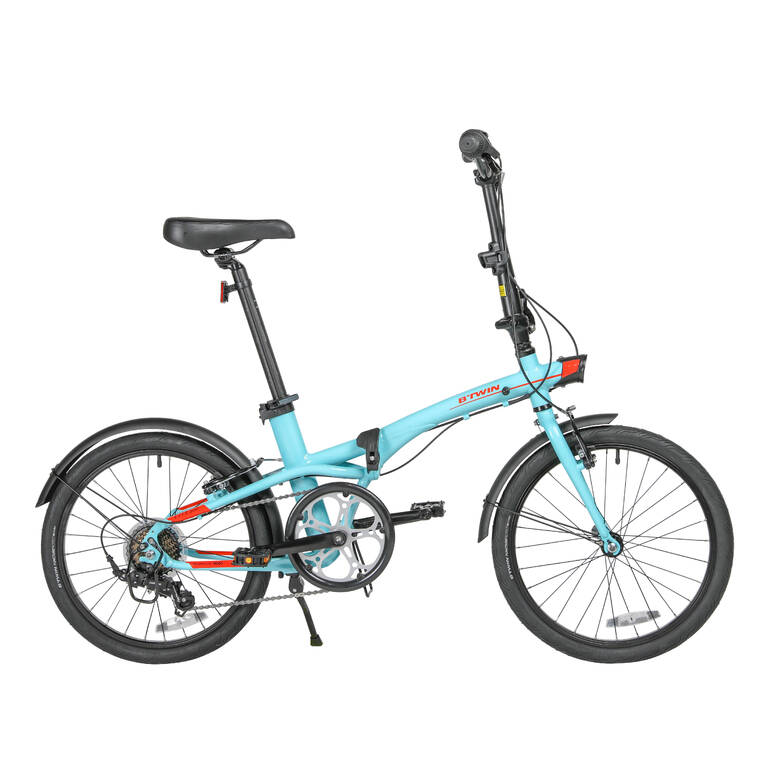 Folding Bike Tilt 500 Light Blue 20 inch