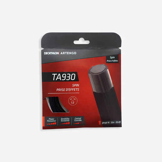 
      Artengo Monofaser Tennissaite 1,30 mm - TA930 Spin schwarz
  