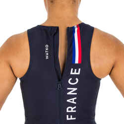 WOMEN'S ONE-PIECE WATER POLO SWIMSUIT - OFFICIAL FRANCE