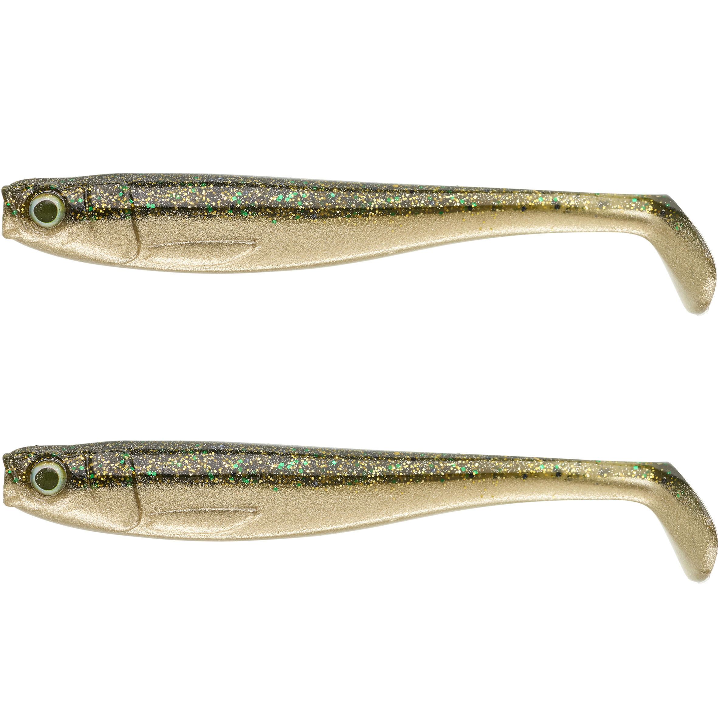 CAPERLAN SOFT LURE PIKE LURE FISHING ROGEN 160 GREENSHINER X2