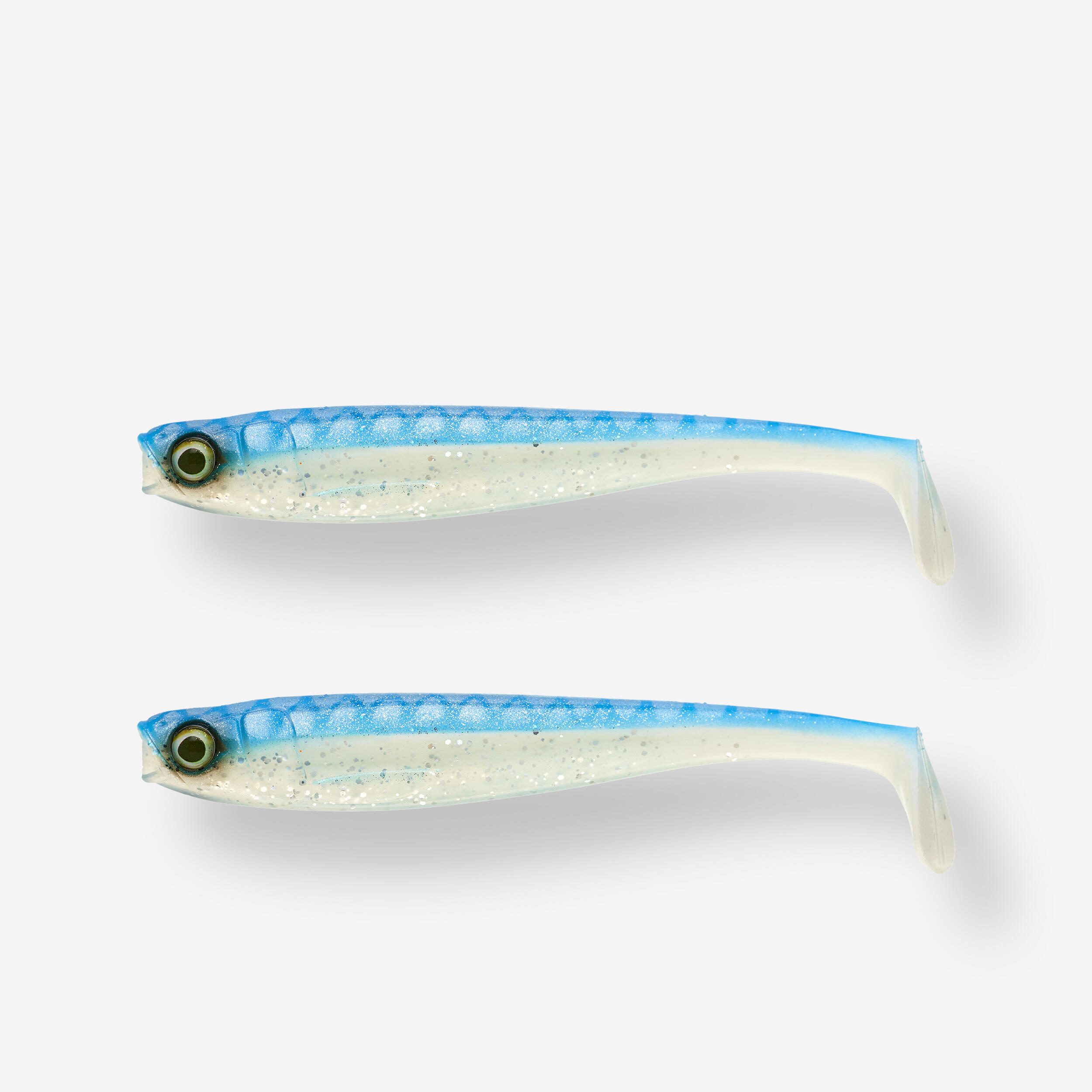 Soft Shad Pike Lure x2 - Rogen 160 Blue