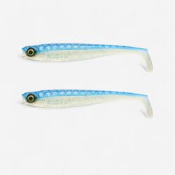LEURRE SOUPLE BROCHET PÊCHE AUX LEURRES ROGEN 160 BLEU X2