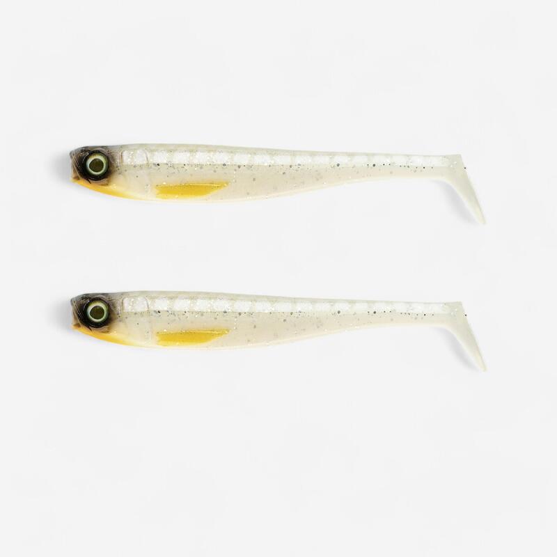 LEURRE SOUPLE PÊCHE AUX LEURRES ROGEN 120 BLANC X2