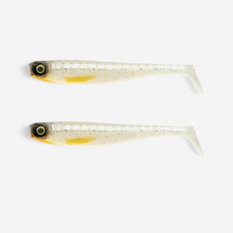 Artificiale morbido pesca luccio ROGEN 160 bianco X2