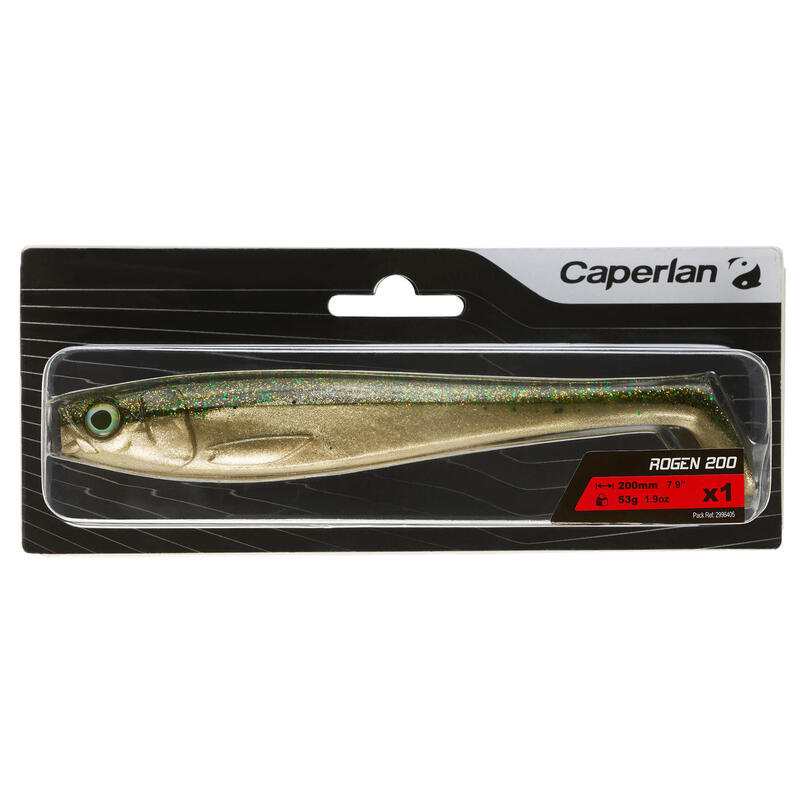 LEURRE SOUPLE BROCHET PÊCHE AUX LEURRES ROGEN 200 GREENSHINER X1