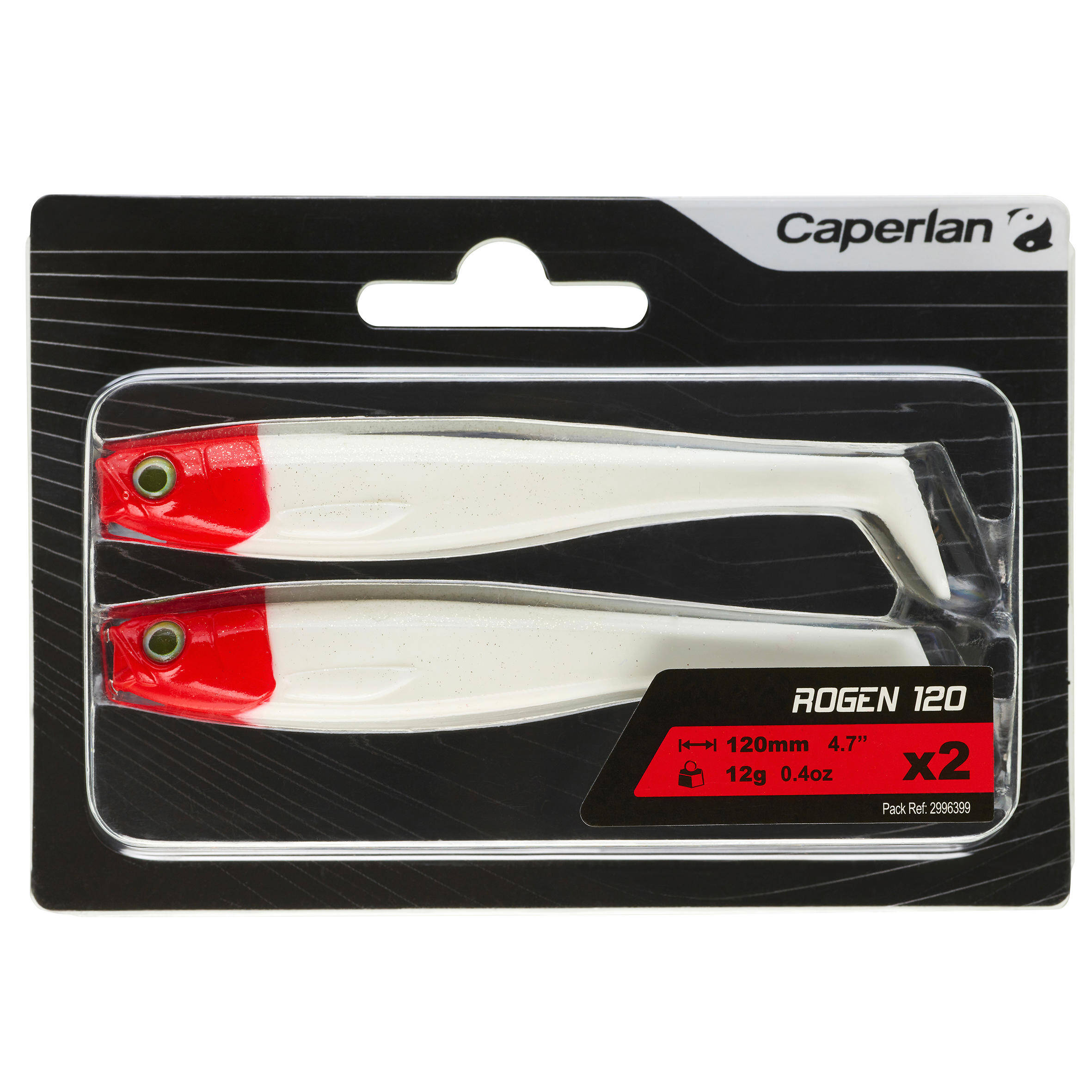 Fishing Soft Lure Rogen 120 - Red head (2 pack) -  4