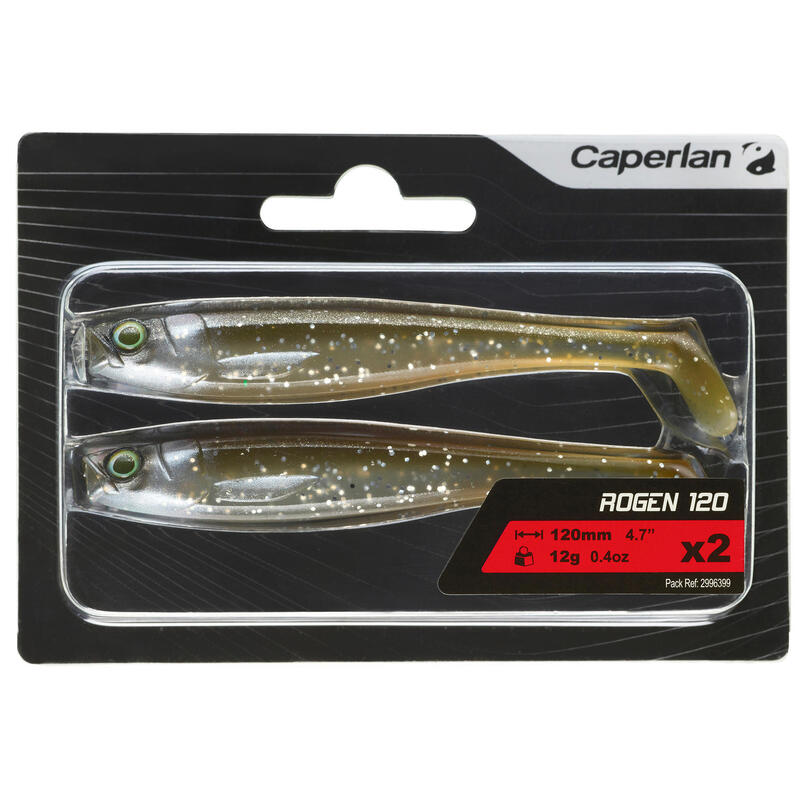 LEURRE SOUPLE PÊCHE AUX LEURRES ROGEN 120 SMELT X2