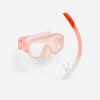 100 Kids' Mask and Snorkel Snorkelling Set-Pink