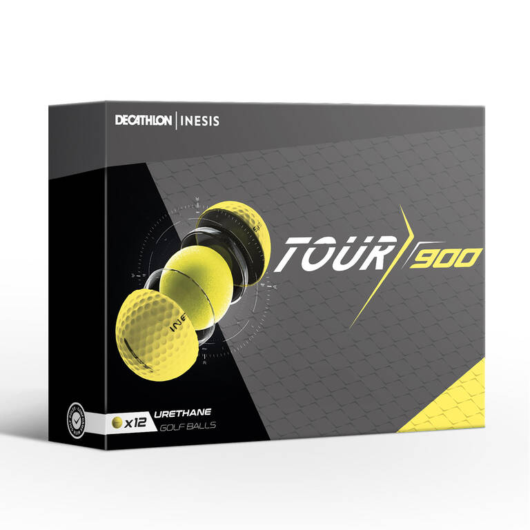 GOLF BALLS x12 - INESIS TOUR 900 YELLOW