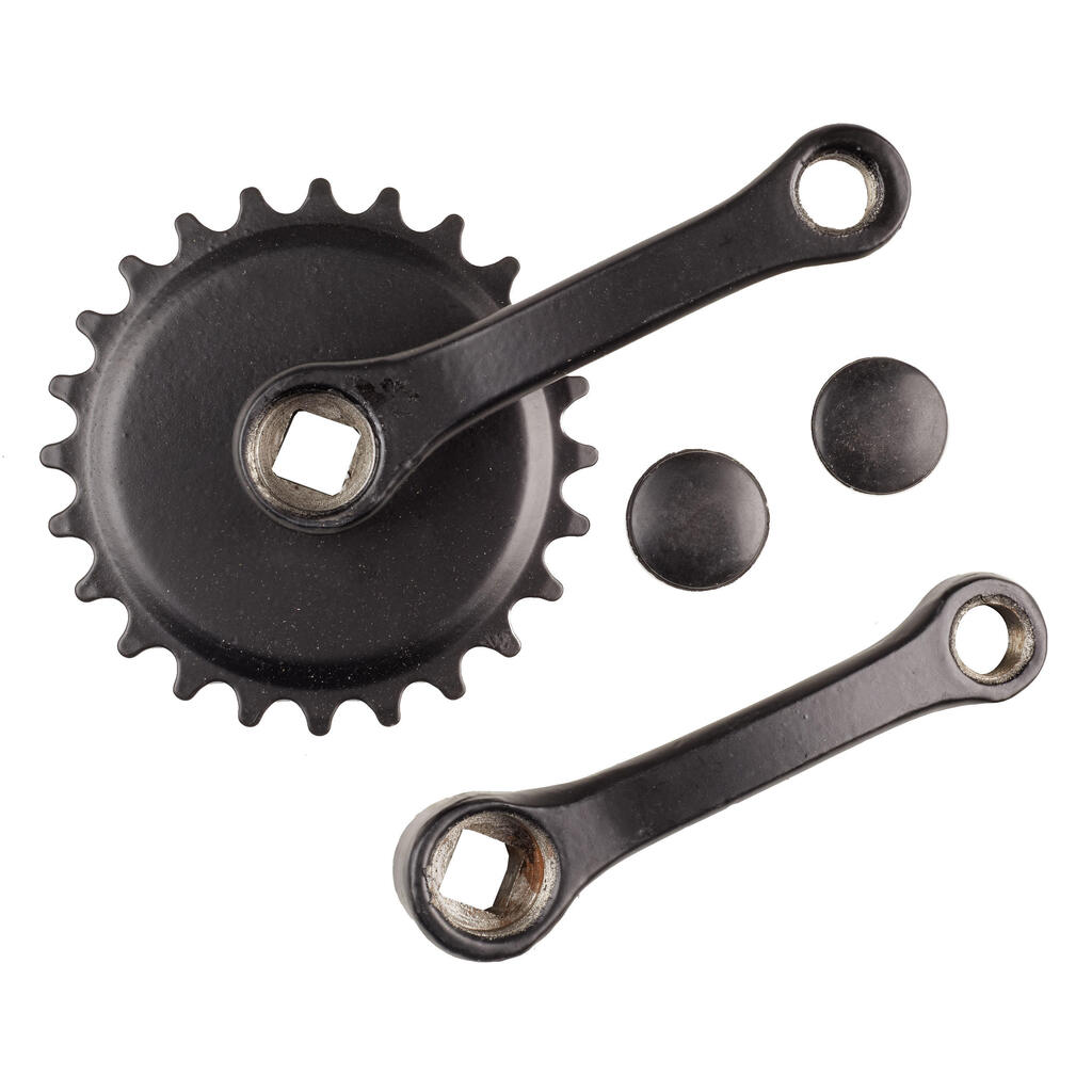 Single Chainwheel 24 Tooth w/ 100 mm Cranks