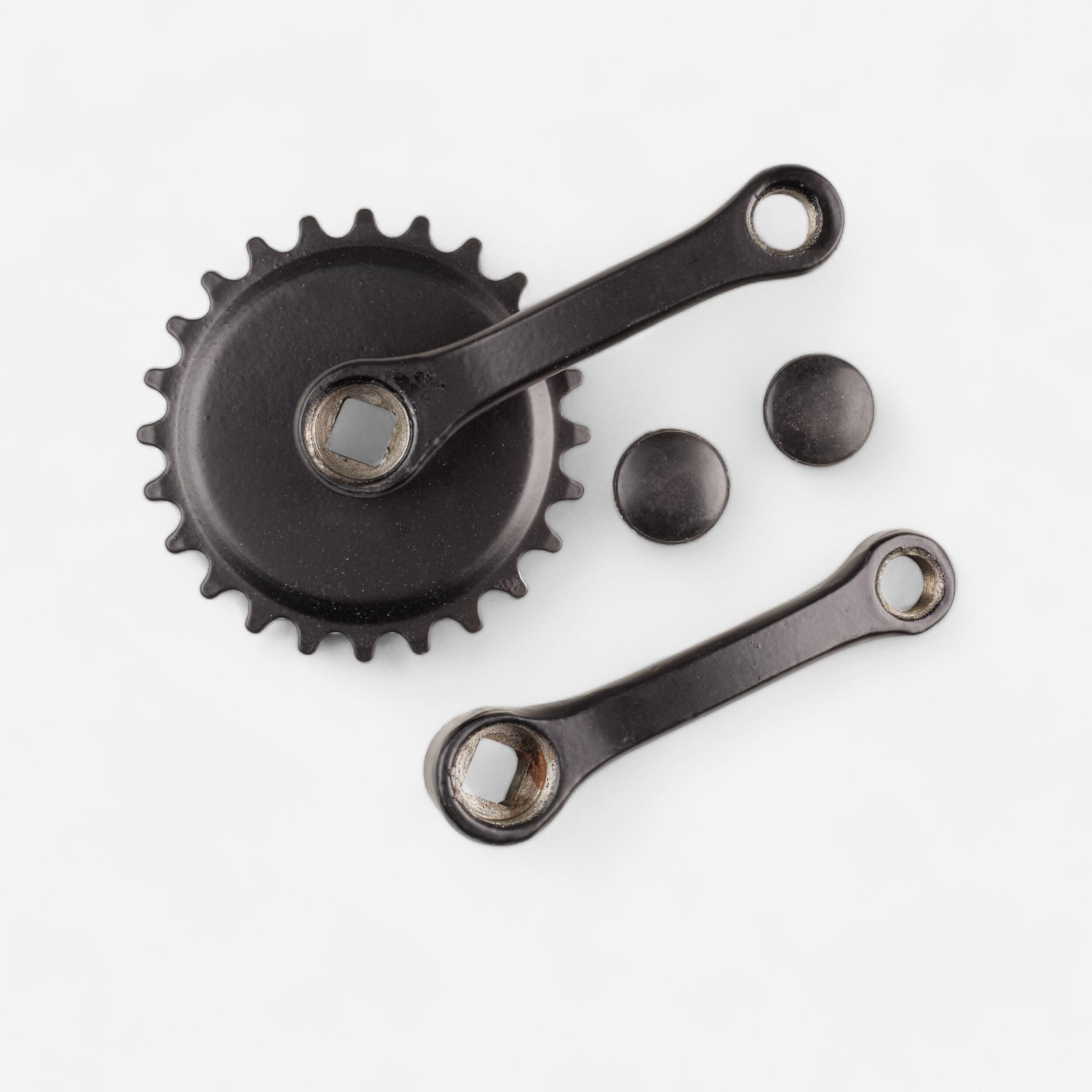 BTWIN Einfach-Kurbelsatz 24 Zähne mit 100 mm Kurbeln | 03583787952160 BTWIN Einfach-Kurbelsatz 24 Zähne mit 100 mm Kurbeln | 03583787952160