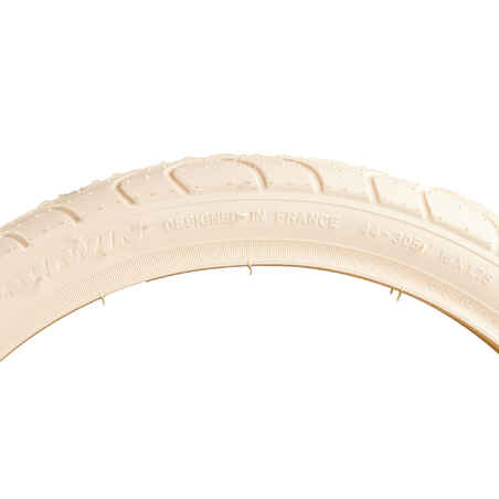 Tyre Rigid Clincher Bead 16x1.75 / ETRTO 47-305 Kids' Bike - Beige