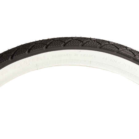 Tyre Rigid Clincher Bead 20x1.75 / ETRTO 46-406 - Black with White Sidewalls