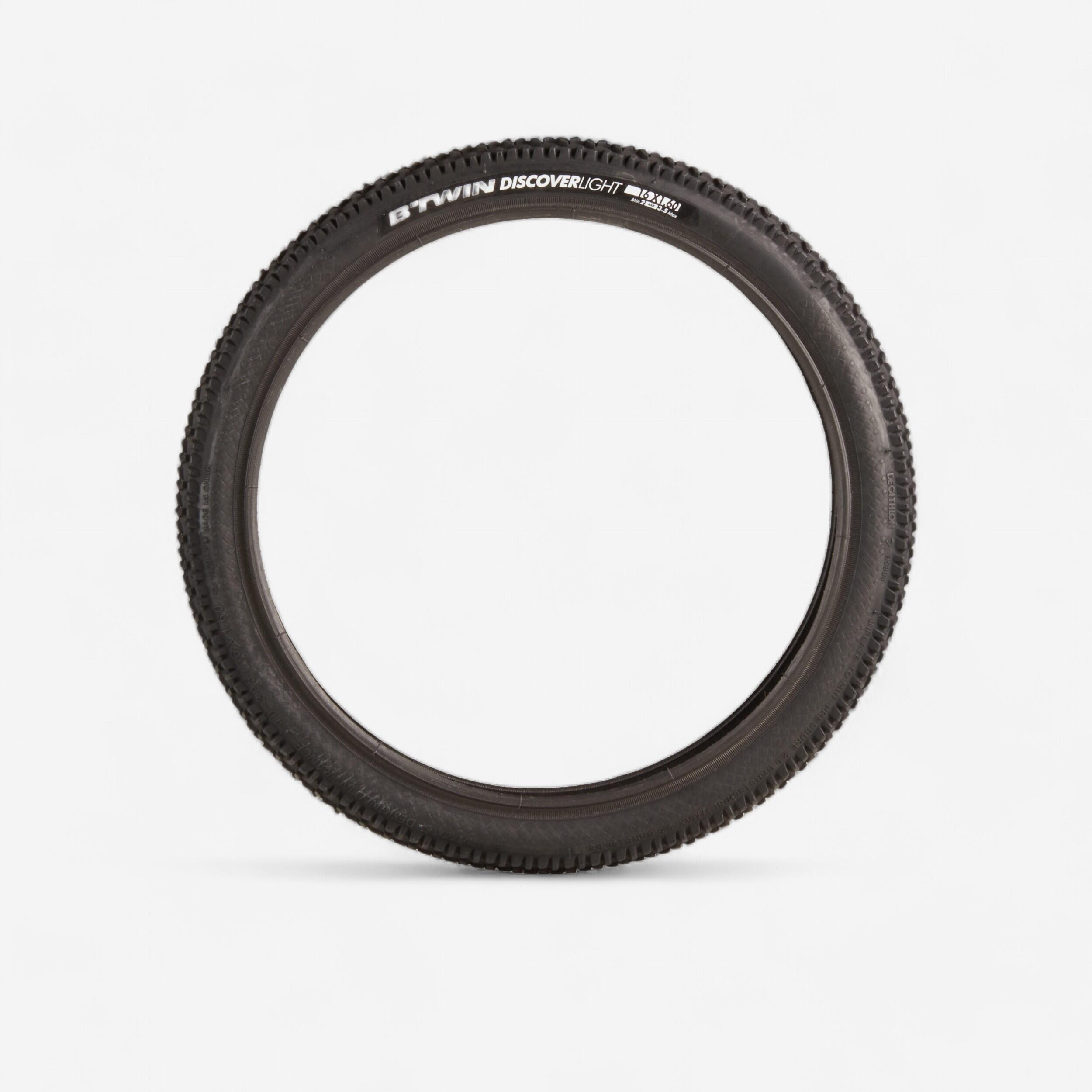 BTWIN Fahrradreifen 16×1.60 Discover Skinwall / ETRTO 40-305 schwarz | 03583787952207 BTWIN Fahrradreifen 16×1.60 Discover Skinwall / ETRTO 40-305 schwarz | 03583787952207
