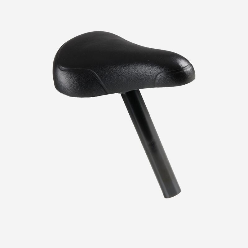 Zadel + zadelpen voor loopfiets RUNRIDE zwart