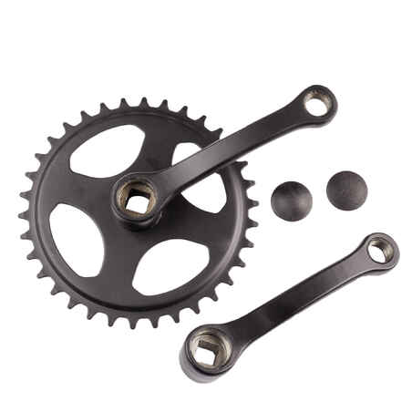 Single Chainwheel 34 Tooth w/ 114 mm Cranks