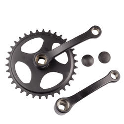 Single Chainwheel 34 Tooth w/ 114 mm Cranks