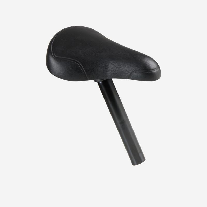 Selle de vélo 14 pouces noir + tige de selle 26 mm noir