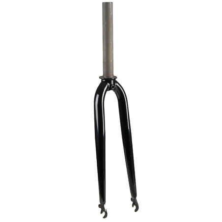 Plento dviračio šakė, 650 mm, 1 1/8 col. „Aheadset“ vamzdis, juoda
