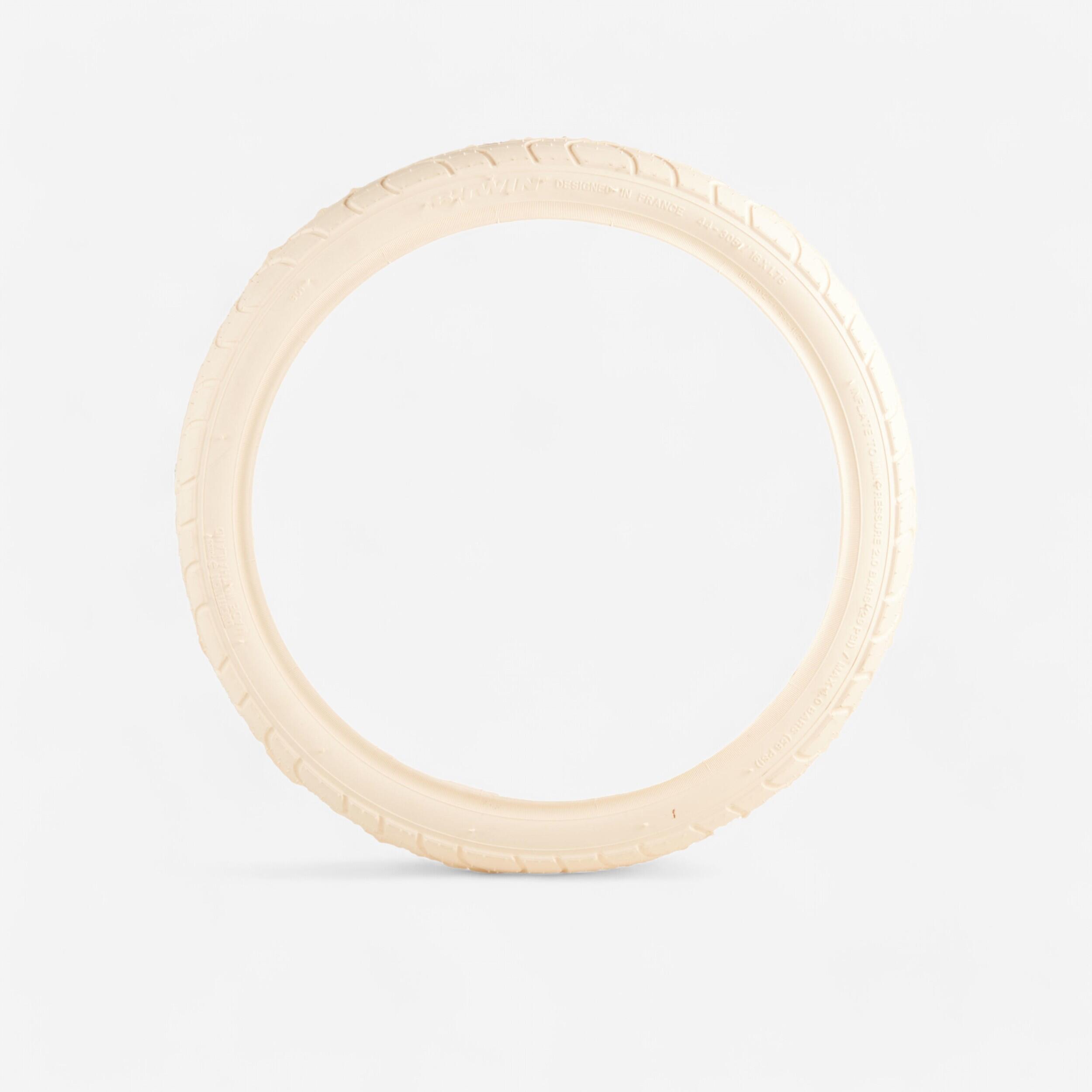 BTWIN Buitenband voor kinderfiets draadband 16x1.75 / ETRTO 47-305 beige
