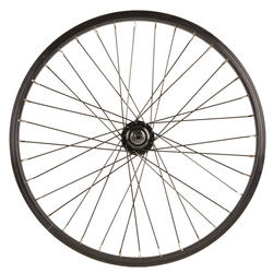 Voorwiel BMX 20 inch as 10 mm zwart