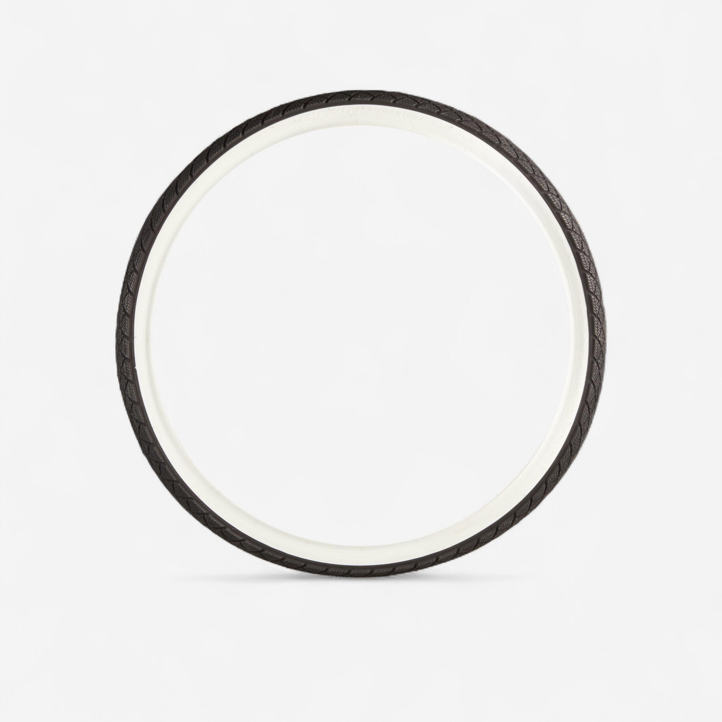 Cauciuc bicicletă copii talon rigid 24X1.75 / ETRTO 44-507 negru cu alb