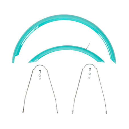 Mudguards Pair 16" Bike - Turquoise (sold as a pair, without screws)