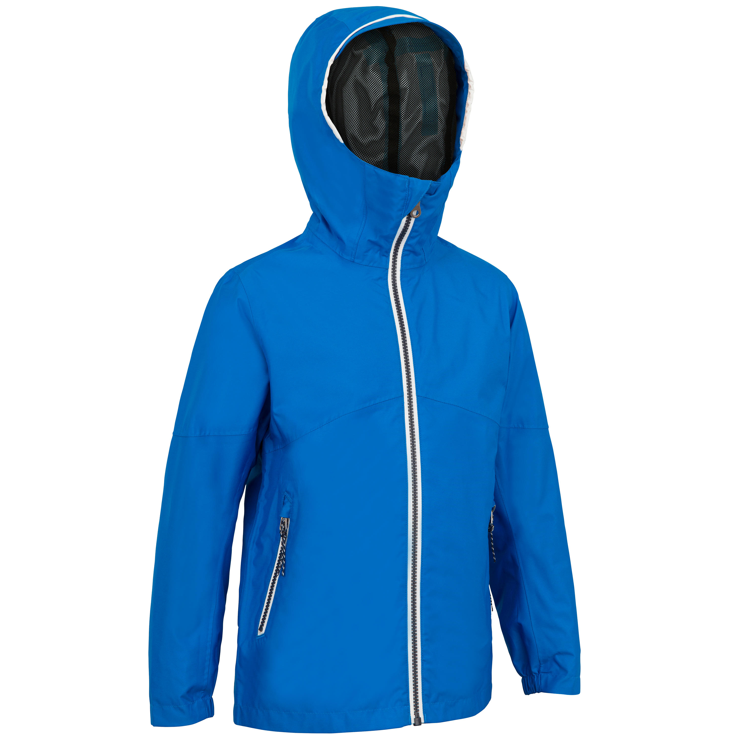 TRIBORD Kids' Waterproof Sailing Jacket 100 - Bright blue