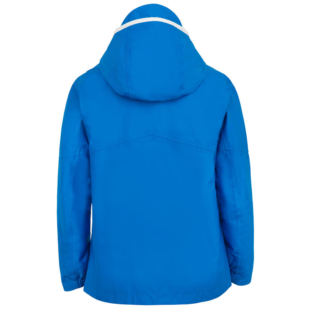 Segeljacke Regenjacke Kinder wasserdicht - Sailing 100 weiss/hellgrün