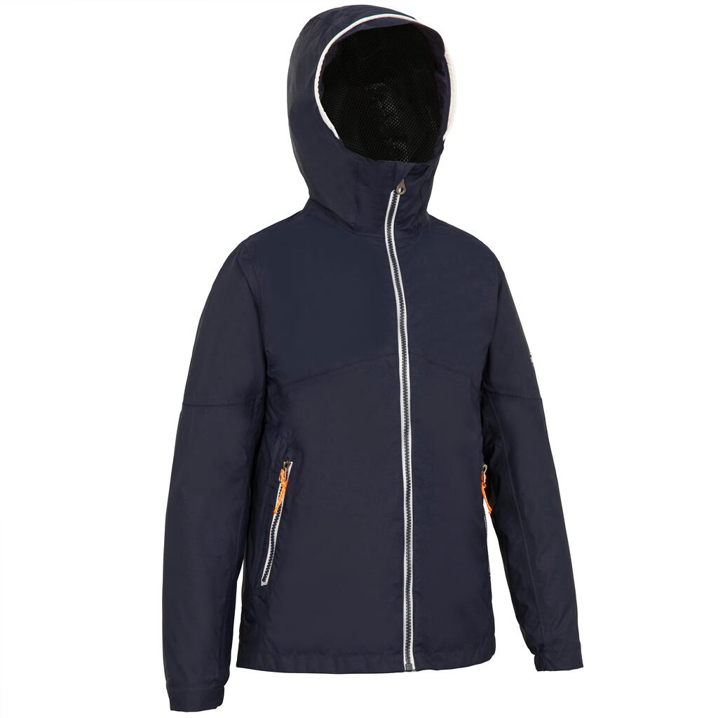 Kid's Waterproof Sailing Jacket 100 - Navy