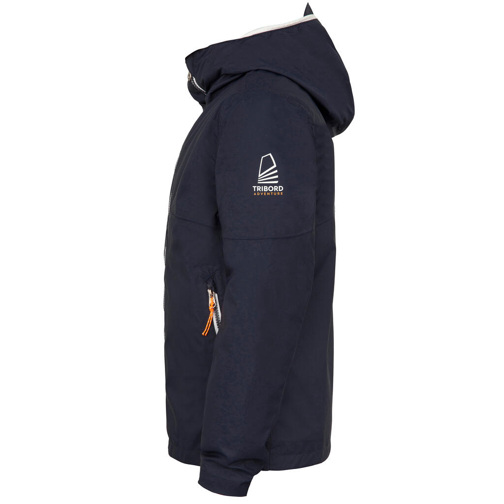 Kid's Waterproof Sailing Jacket 100 - Navy