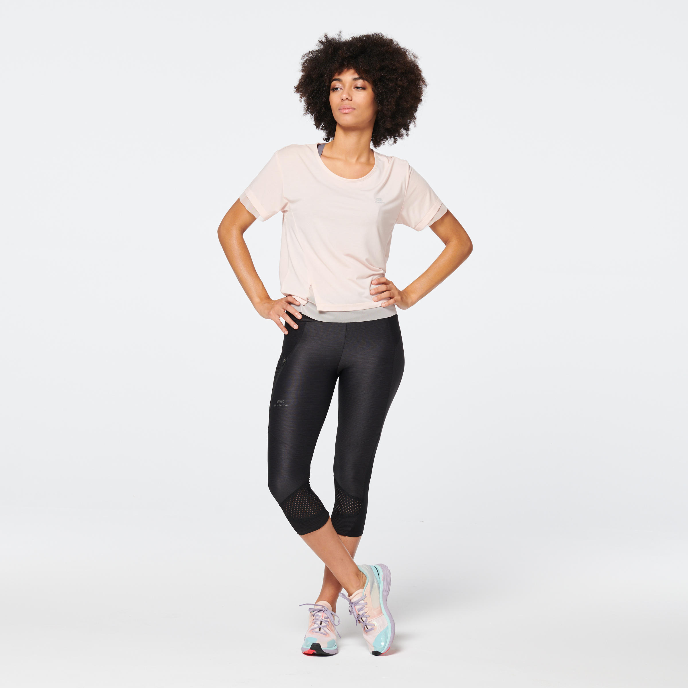 Feel Women's Running Breathable Short-Sleeved T-shirt - pink 45/56