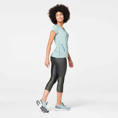 Women's breathable running T-shirt Light - green