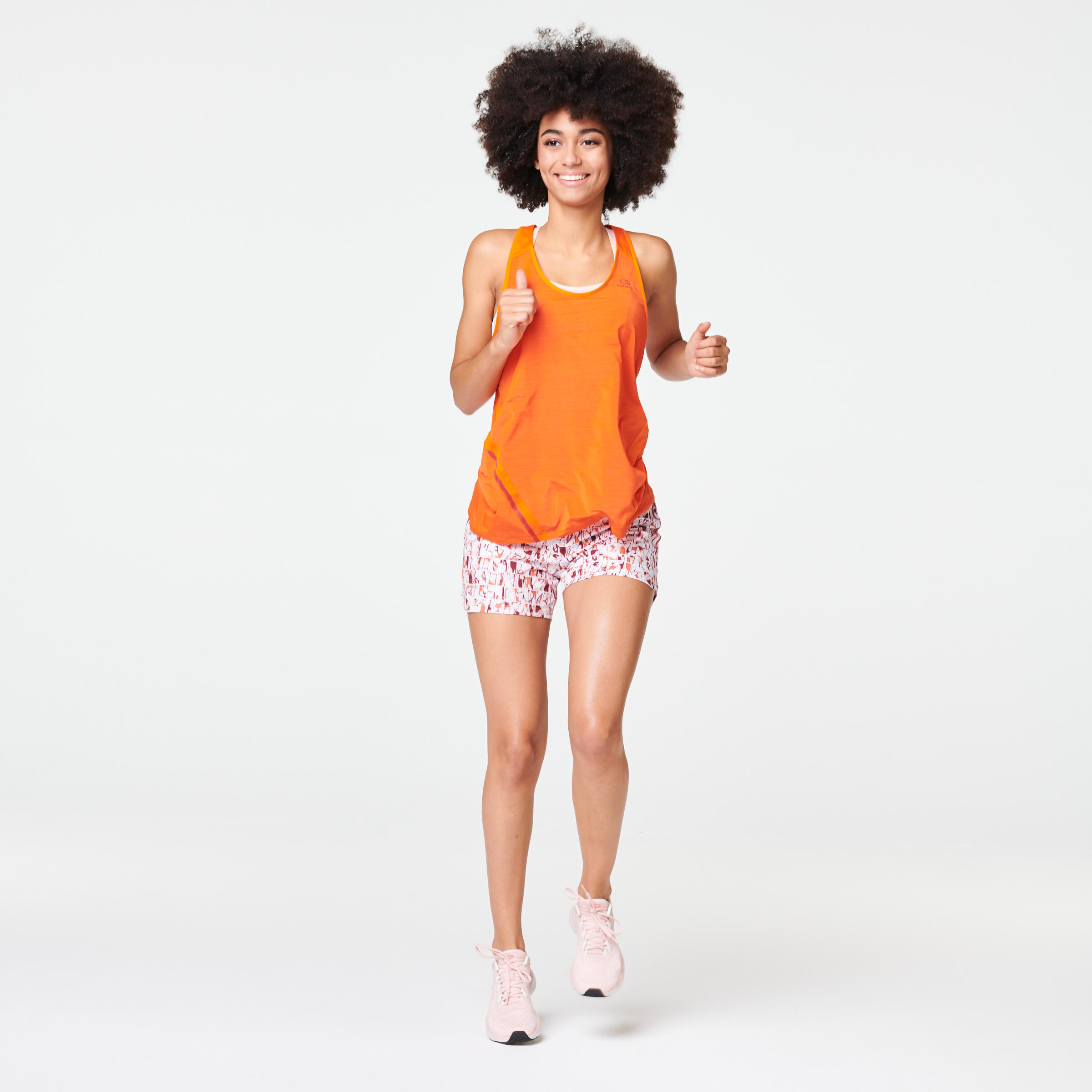 KALENJI Dry women's running shorts - pink print