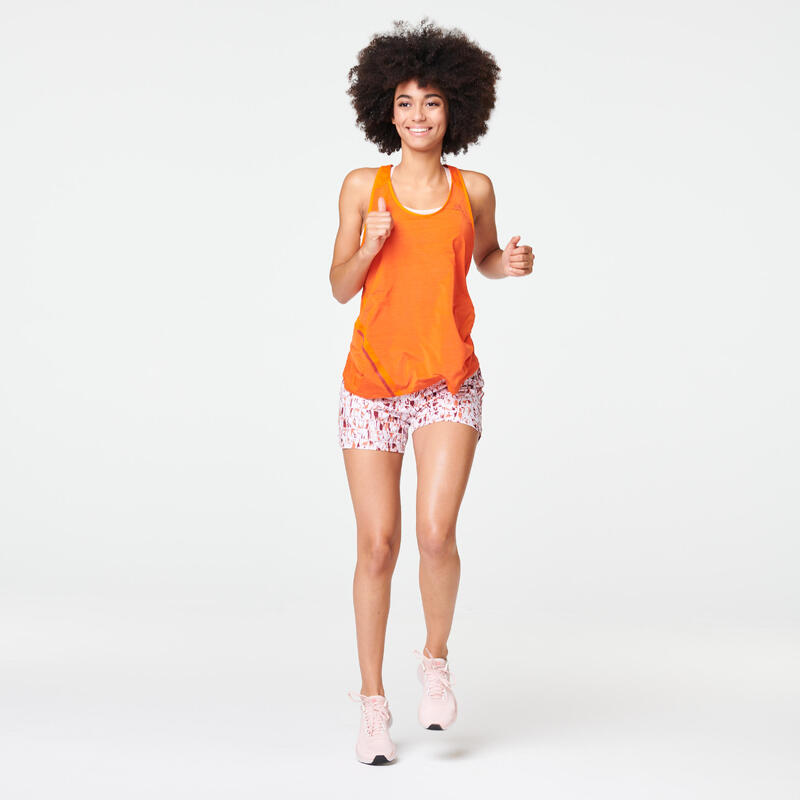 Short printé running femme - Dry rose