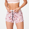 Dry women's running shorts - pink print