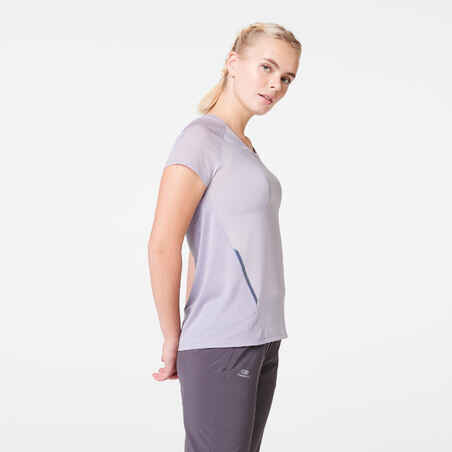 Women's breathable running T-shirt Light - light purple