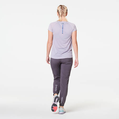 RUN DRY WOMEN'S RUNNING TROUSERS - GREY