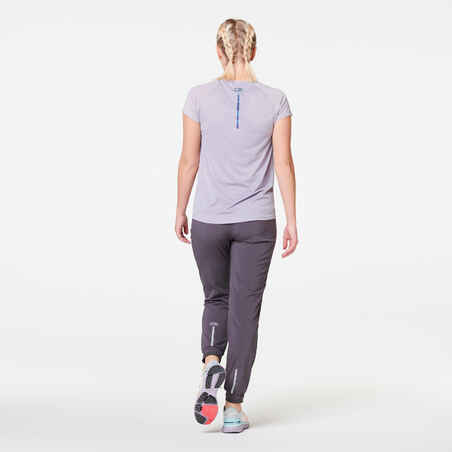 Women's breathable running T-shirt Light - light purple