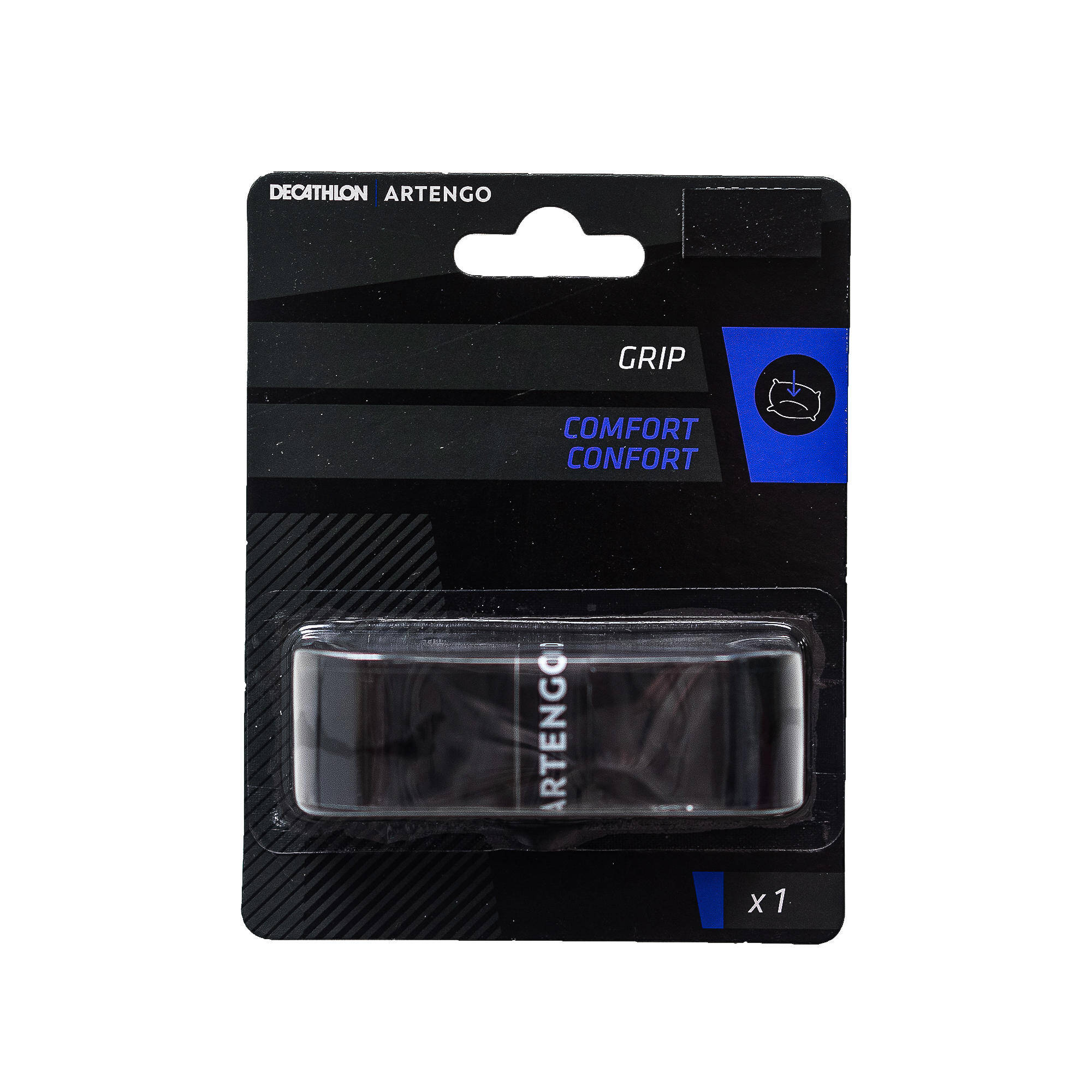 Tennis Racket Base Grip Comfort Black