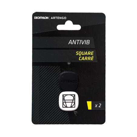 ANTIVIBRATEUR DE TENNIS TA ANTIVIB SQUARE BLANC NOIR