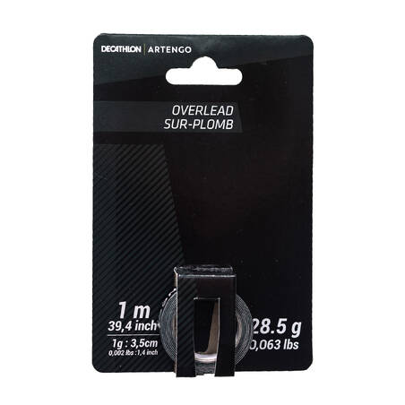 Selotip Timah Tenis Overlead - Abu-abu Gelap