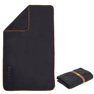 Microfibre Pool Towel L 85x160 cm Lightweight & Quick-Dry Dark Grey