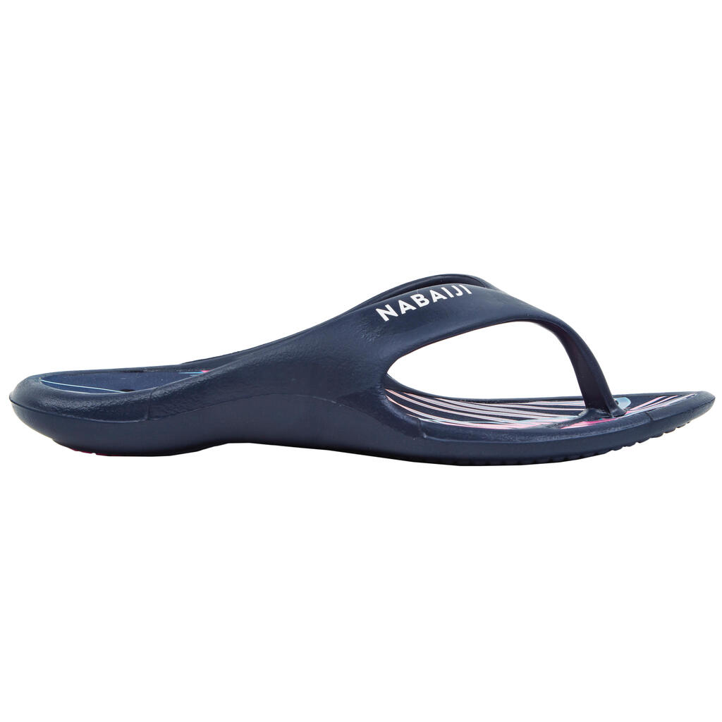 Women’s pool flip-flops TONGA 500 JUNG BLUE