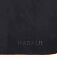 Serviette de bain microfibre noir taille XL 110 x 175 cm