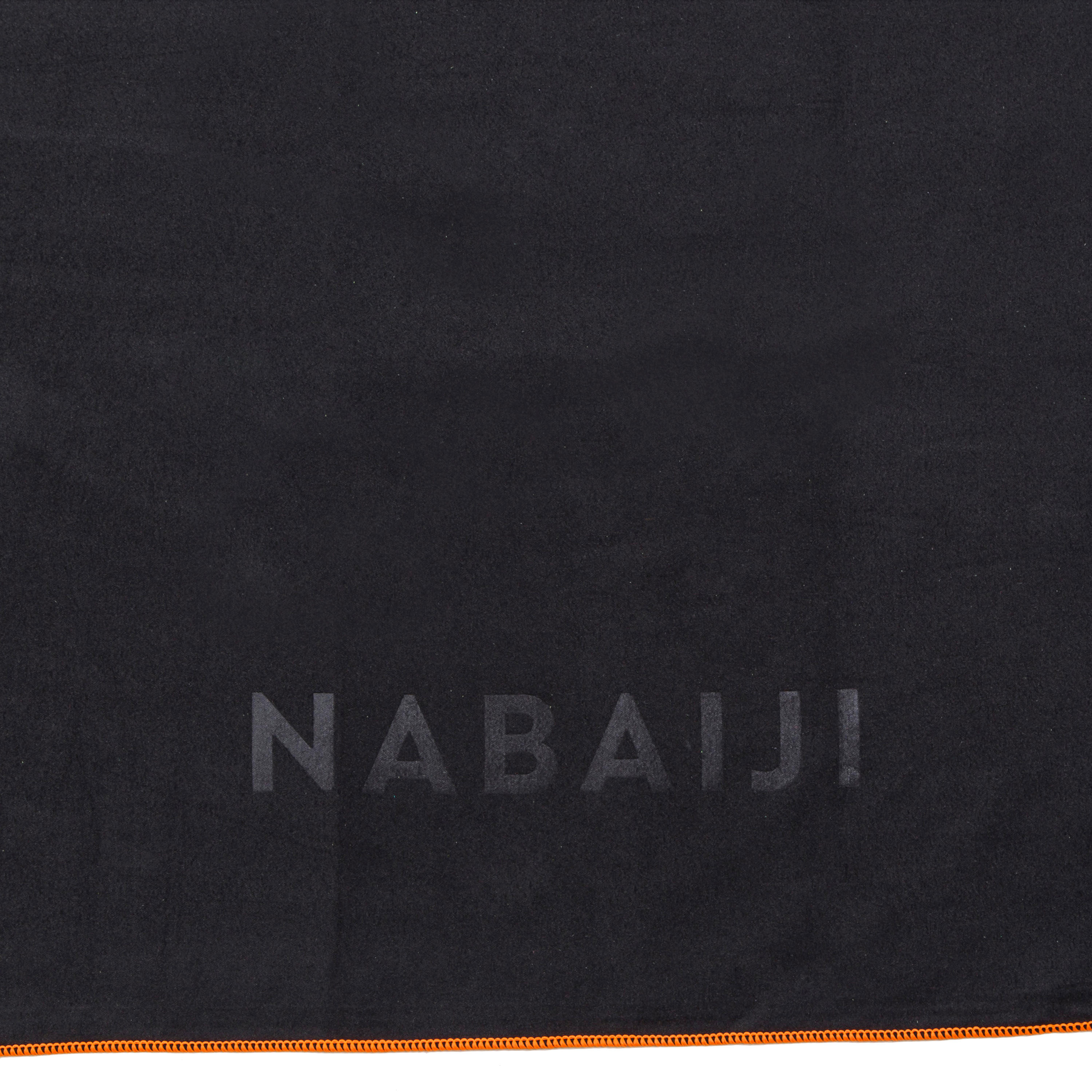 Microfibre Pool Towel Size L - Black - black, [EN] fluo electric orange -  Nabaiji - Decathlon